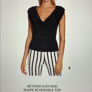 Slim and shape reversible top
